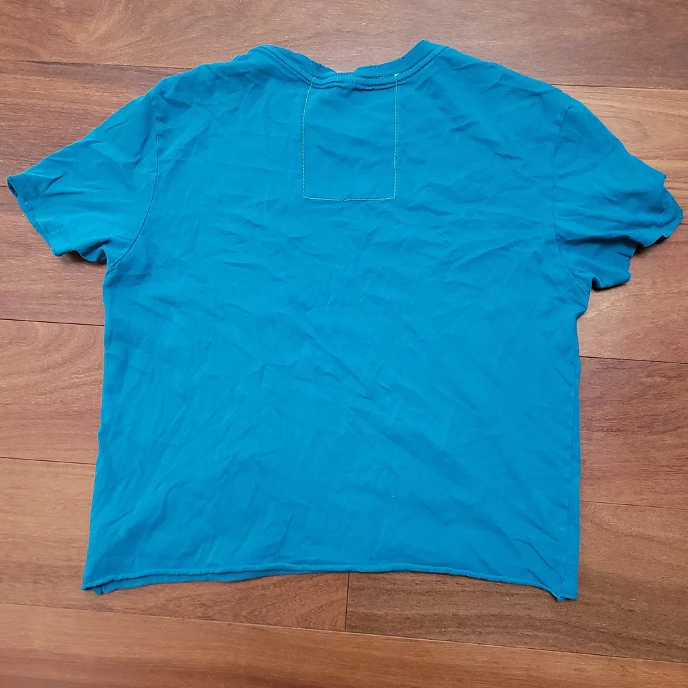 Aviator Nation Shirt Tribe Of Peace Indian Graphic Cropped Boyfriend Distressed - Picture 9 of 13